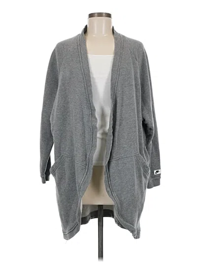 Pre-owned Nike Cardigan Sweater In Gray