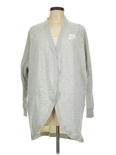 Pre-owned Nike Cardigan Sweater In Gray