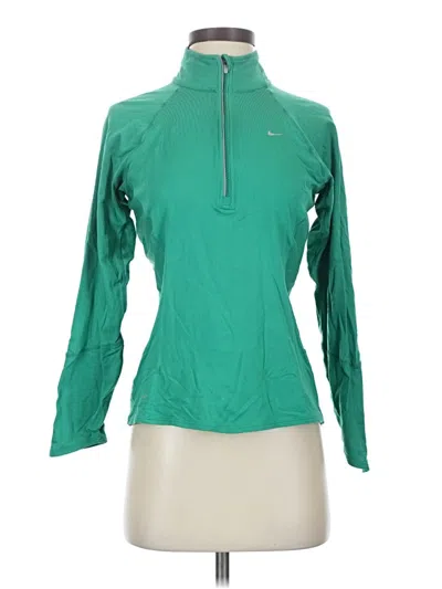 Pre-owned Nike Cardigan Sweater In Green