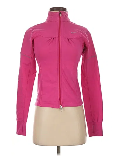 Pre-owned Nike Cardigan Sweater In Pink
