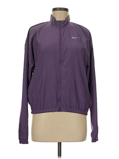Pre-owned Nike Cardigan Sweater In Purple