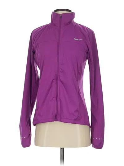 Pre-owned Nike Cardigan Sweater In Purple