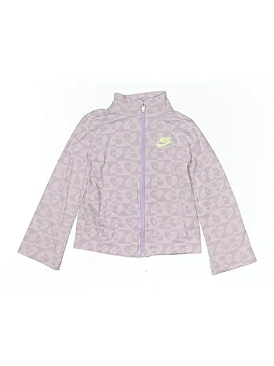 Pre-owned Nike Kids' Cardigan Sweater In Purple