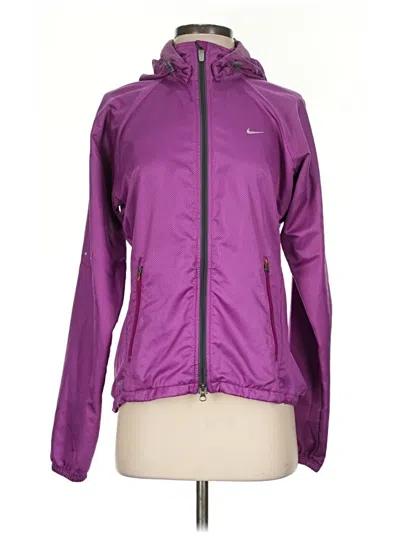 Pre-owned Nike Cardigan Sweater In Purple