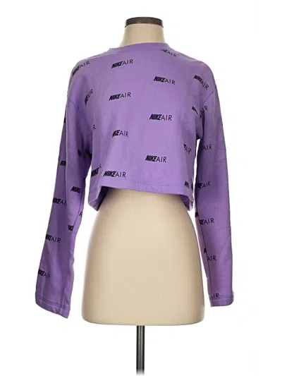 Pre-owned Nike Cardigan Sweater In Purple