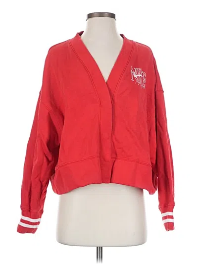 Pre-owned Nike Cardigan Sweater In Red
