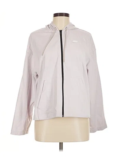 Pre-owned Nike Cardigan Sweater In Silver