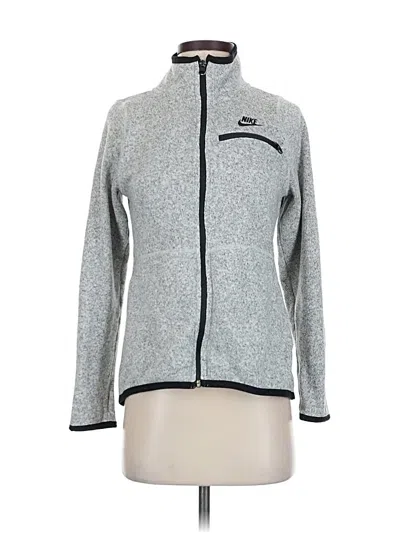 Pre-owned Nike Cardigan Sweater In Silver