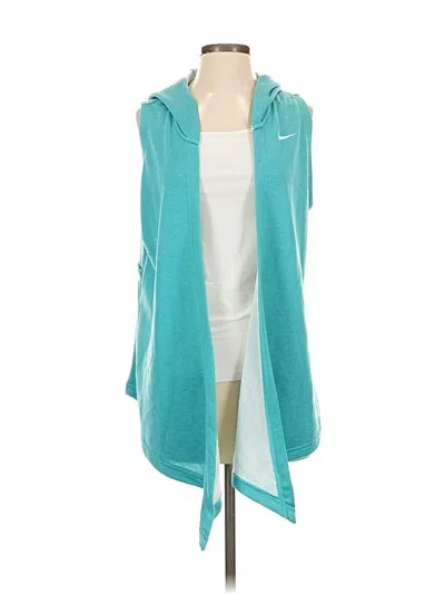 Pre-owned Nike Cardigan Sweater In Teal