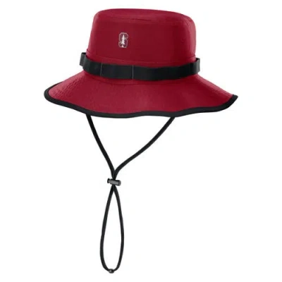 Nike Cardinal Stanford Cardinal 2025 Sideline Apex Boonie Performance Bucket Hat In Red