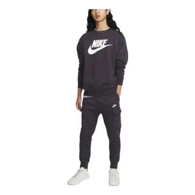 Nike Cargo Fleece Stay Warm Bundle Feet Sports Pants Men's Purple In Black
