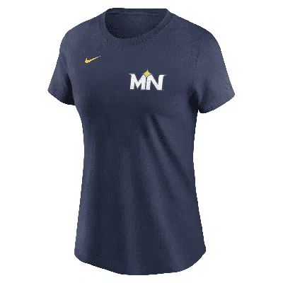 Nike Carlos Correa Minnesota Twins City Connect Fuse  Women's Mlb T-shirt In Blue
