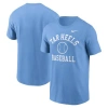 Nike Carolina Blue North Carolina Tar Heels Essential Baseball Arch T-shirt In Light Blue