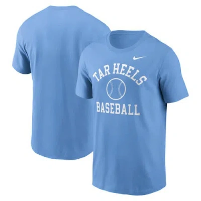 Nike Carolina Blue North Carolina Tar Heels Essential Baseball Arch T-shirt In Light Blue