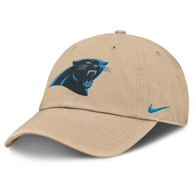 Nike Carolina Panthers Club  Men's Nfl Adjustable Hat In Brown