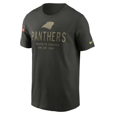 Nike Carolina Panthers Salute To Service Sideline Primary Edge  Men's Dri-fit Nfl T-shirt In Green