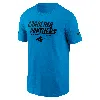 Nike Carolina Panthers Sideline Team Issue  Men's Dri-fit Nfl T-shirt In Blue