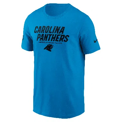 Nike Carolina Panthers Sideline Team Issue  Men's Dri-fit Nfl T-shirt In Blue