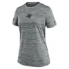 Nike Carolina Panthers Sideline Team Issue Velocity  Women's Dri-fit Nfl T-shirt