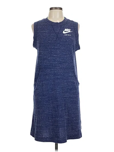Pre-owned Nike Casual Dress In Blue