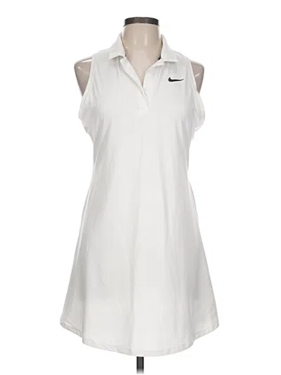Pre-owned Nike Casual Dress In White
