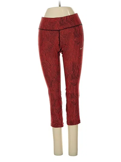 Pre-owned Nike Casual Pants In Red