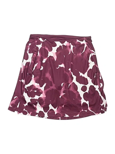 Pre-owned Nike Casual Skirt In Burgundy