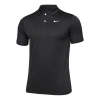 Nike Casual Solid Color Breathable Short Sleeve Polo Shirt Black In Blue