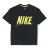 Nike Casual Sports Breathable Short Sleeve Black In Black