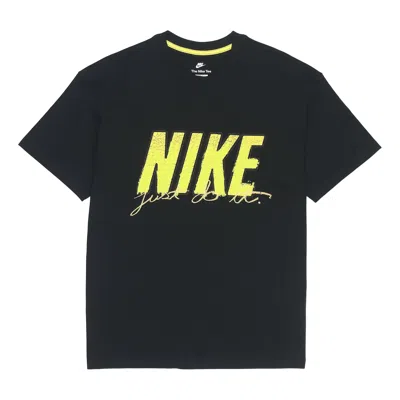 Nike Casual Sports Breathable Short Sleeve Black