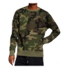 Nike Casual Sports Fleece Crew Neck Pullover Men's Olive Green