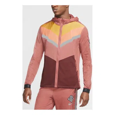 Nike Casual Sports Hooded Storm Jacket Red