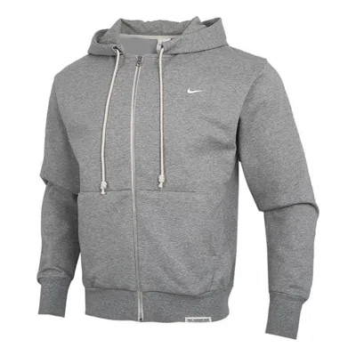 Nike Casual Sports Knit Cardigan Hooded Jacket Light Grey In Gray