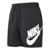 Nike Casual Sports Large Logo Woven Sports Shorts Black