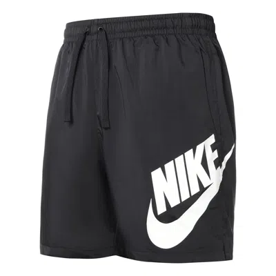 Nike Casual Sports Large Logo Woven Sports Shorts Black