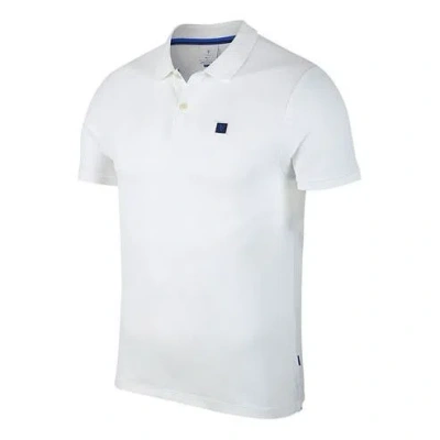 Nike Casual Sports Tennis Short Sleeve Polo Shirt White