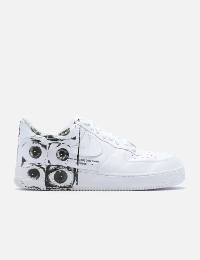 Nike Cdg X Supreme Air Force 1 In White