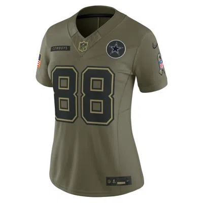 Nike Ceedee Lamb Dallas Cowboys Salute To Service  Women's Dri-fit Nfl Limited Jersey In Green