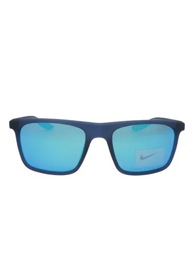 Nike Chak M Rectangle-frame Sunglasses In Blue