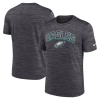 Nike Charcoal Philadelphia Eagles Velocity Performance T-shirt In Gray