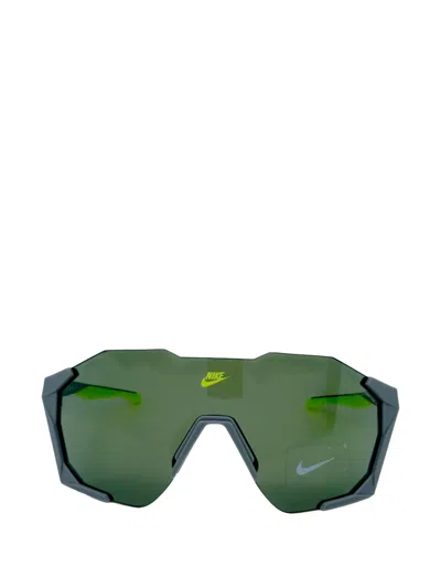 Nike Charged Shield Geometric-frame Sunglasses In Green