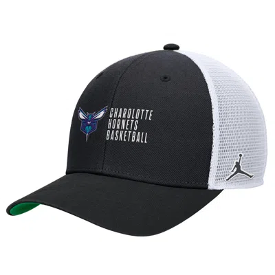 Nike Charlotte Hornets 2024/25 Rise Icon Edition  Unisex Nba Trucker Cap In Black