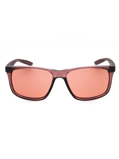 Nike Chaser Ascent Rectangular Unisex Sunglasses In Burgundy