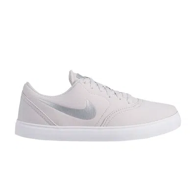 Pre-owned Nike Check Canvas Ess Gs 'vast Grey' | Kid's Size 3.5