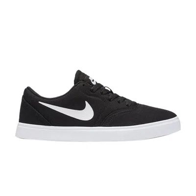 Pre-owned Nike Check Canvas Sb Gs 'black' | Kid's Size 3.5