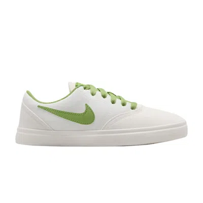 Pre-owned Nike Check Canvas Sb Gs 'phantom Chlorophyll' | White | Kid's Size 4.5