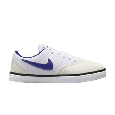 Pre-owned Nike Check Canvas Sb Gs 'summit White Royal Blue' | Kid's Size 6.5