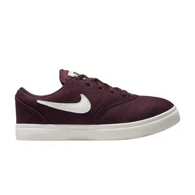 Pre-owned Nike Check Canvas Sb Ps 'burgundy Crush' | Red | Kid's Size 3