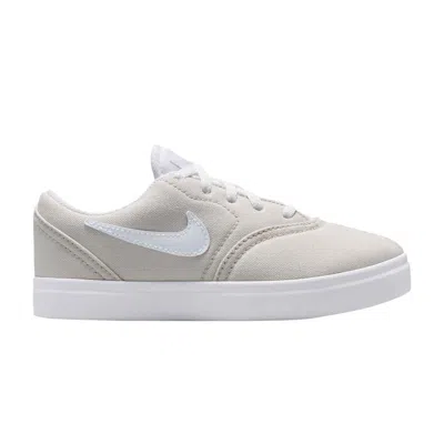 Pre-owned Nike Check Canvas Sb Ps 'light Bone' | Cream | Kid's Size 12.5 In White
