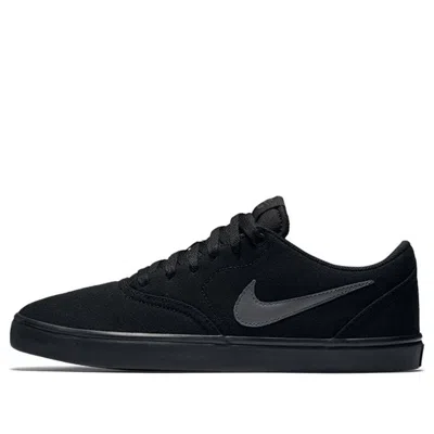 Nike Check Solarsoft Canvas Sb 'triple Black'
